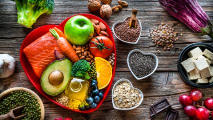 A spread of fruit and vegetables