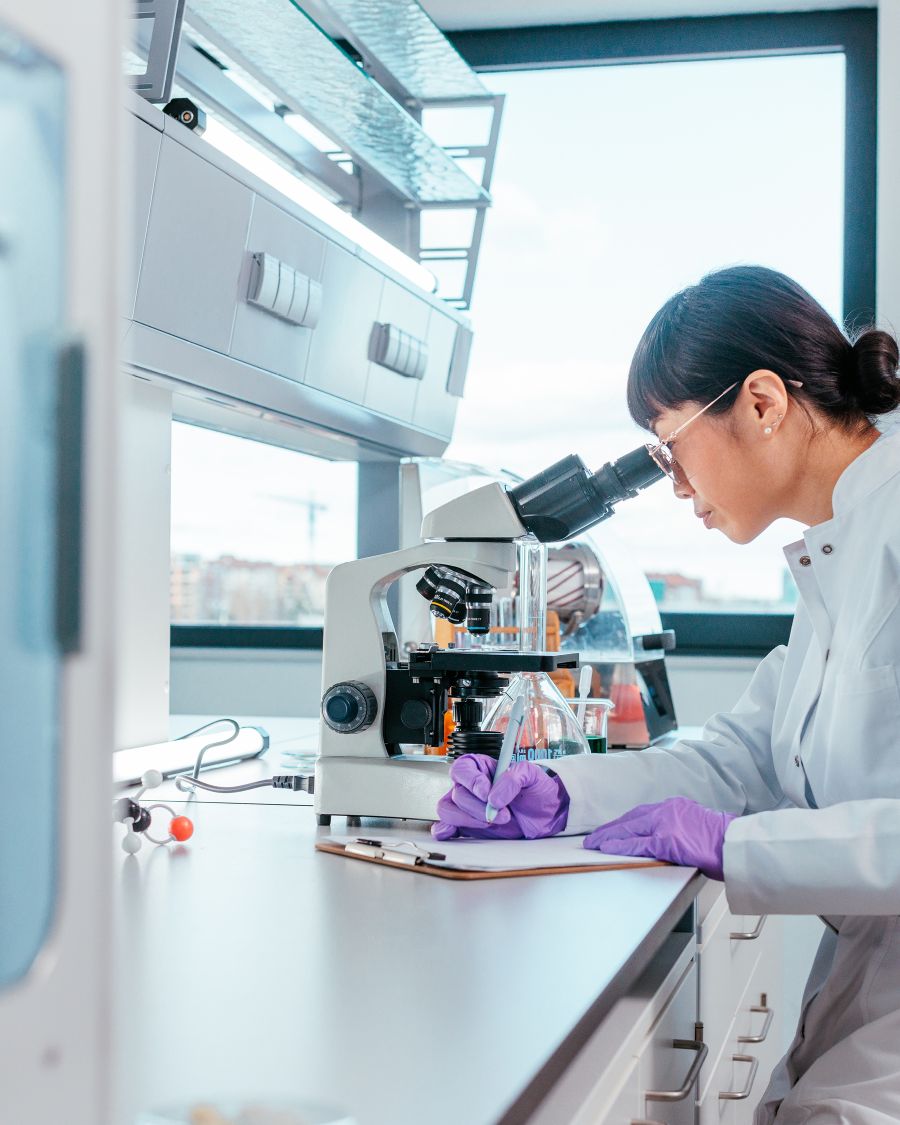 A scientist in the lab