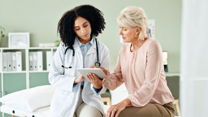 A doctor and a patient