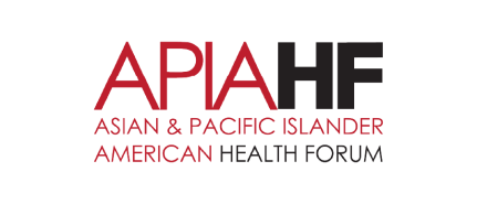 APIAHF logo in red and black letters - Asian & Pacific Islander American Health Forum