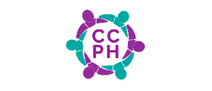 CCPH logo with diverse figures holding hands in a circle around the letters