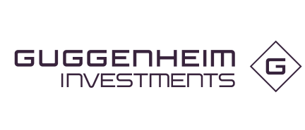 Guggenheim Investments logo in black text with diamond-shaped G emblem