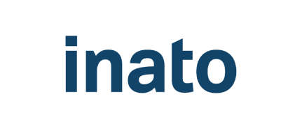 Inato logo in dark blue lowercase letters