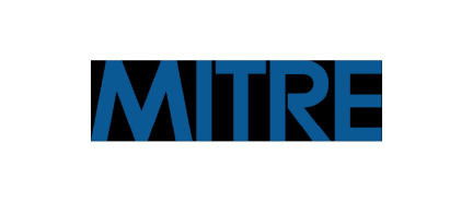 MITRE logo in bold blue letters on white background