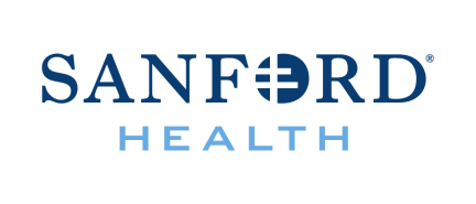 Sanford Health logo in dark blue and light blue text