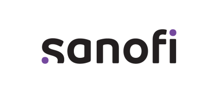Sanofi logo in dark gray lowercase letters
